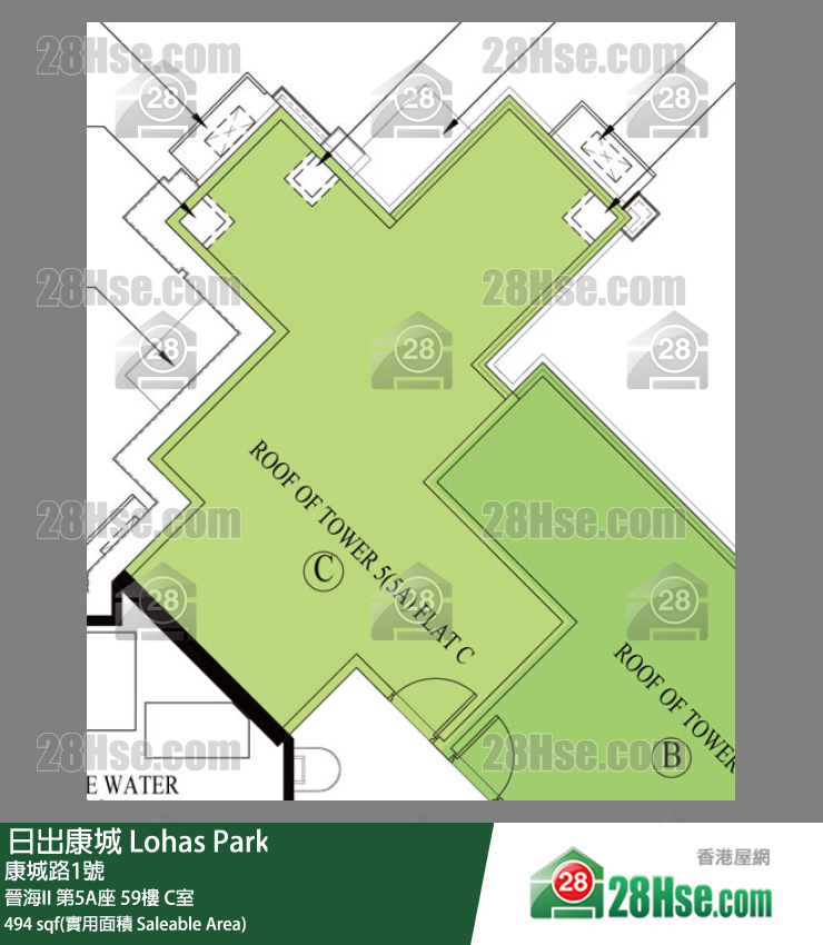 晉海II 晉海II 第5A座 59樓 C室 平面圖