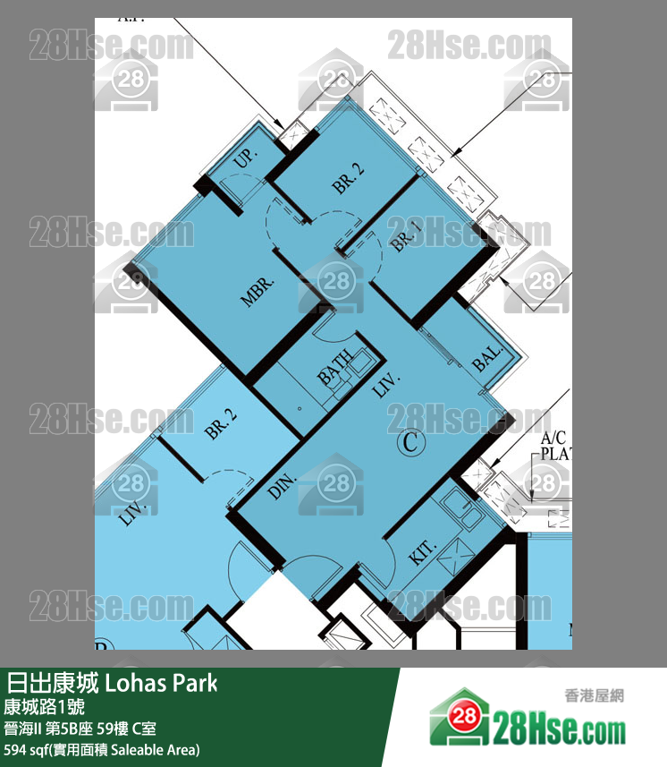 晉海II 晉海II 第5B座 59樓 C室 平面圖
