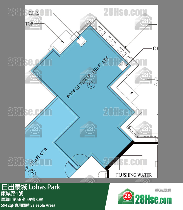 晉海II 晉海II 第5B座 59樓 C室 平面圖