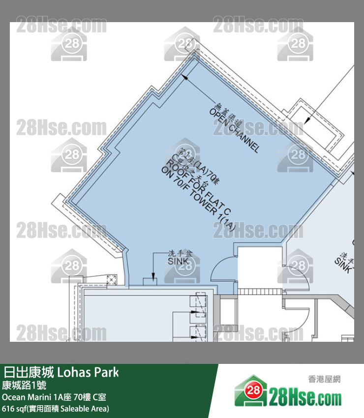 Ocean Marini, Flat C, 70/F, Tower 1(1a) Of Tower 1 Ocean Marini, Ocean Marini FloorPlan