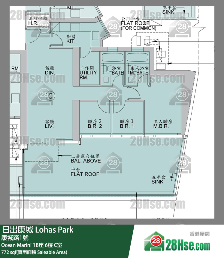 Ocean Marini 1B座6楼 C室 平面图