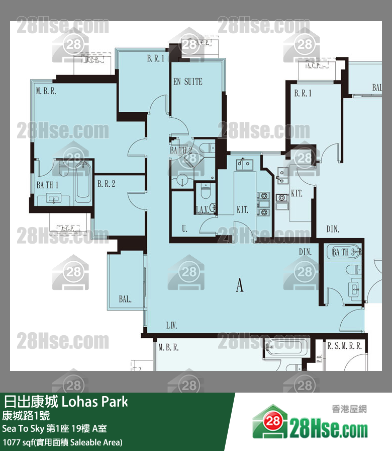 Sea To Sky Sea To Sky 第1座 19楼 A室 平面图
