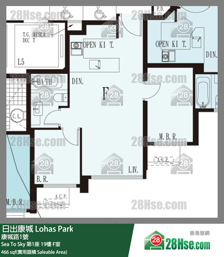 Sea To Sky Sea To Sky 第1座 19楼 F室 平面图
