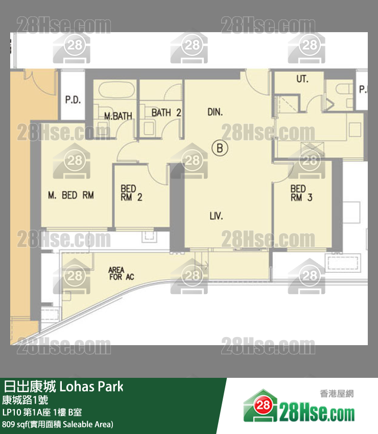LP10 第1A座 1楼 B室 平面图