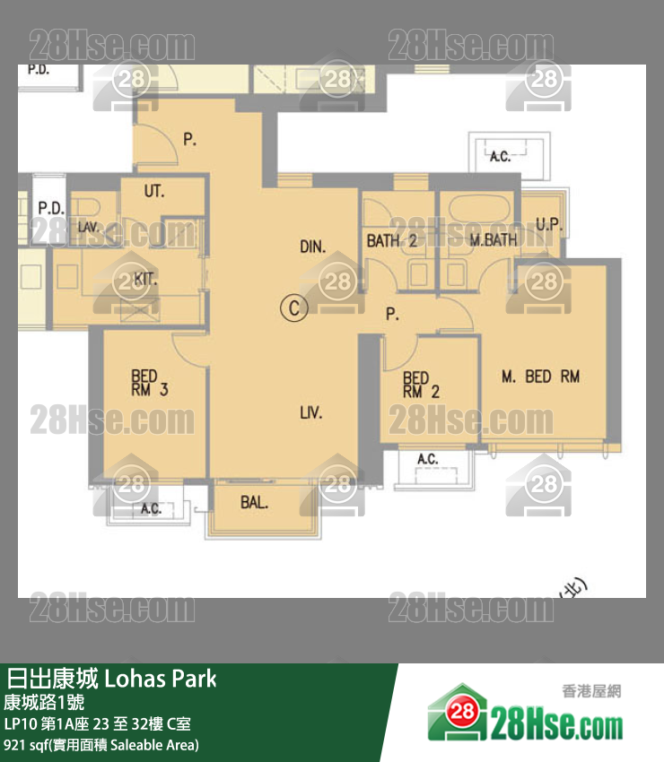 LP10 单位平面图(由 28Hse 提供)