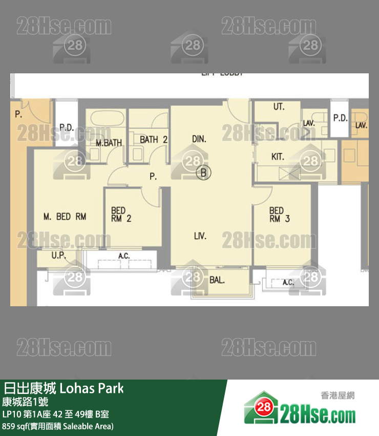 LP10 LP10 第1A座 45楼 B室 平面图