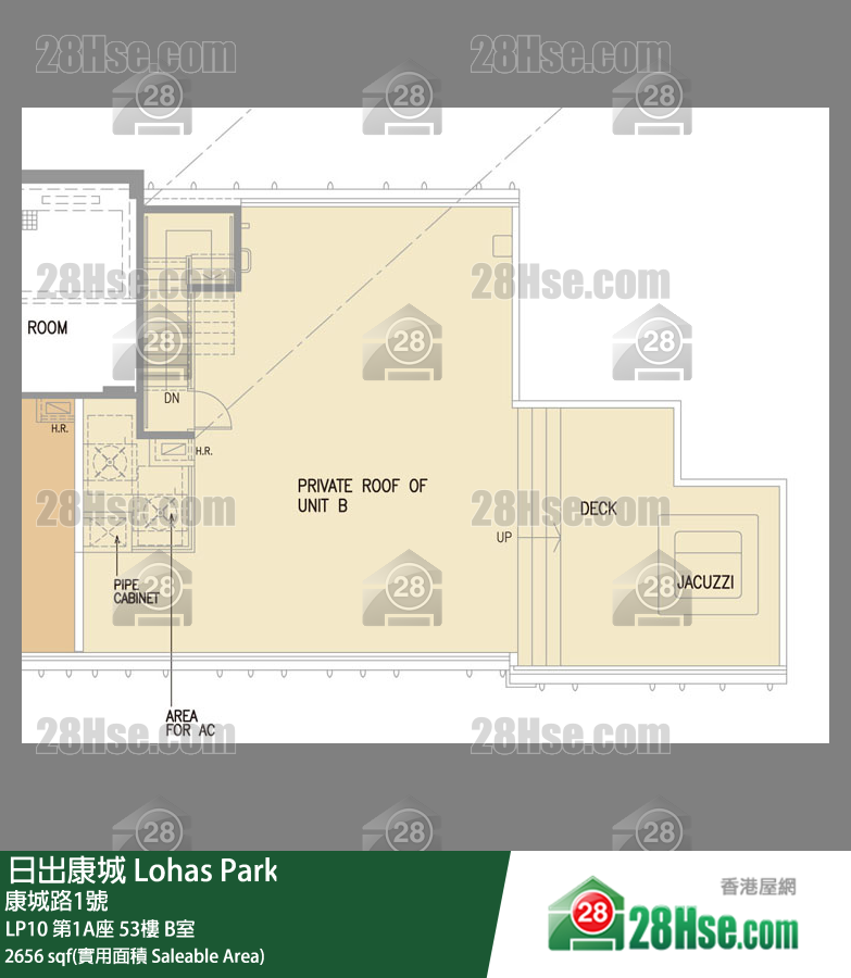 LP10 第1A座 53楼 B室 平面图