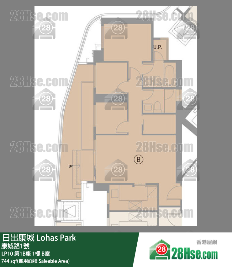 LP10 LP10 第1B座 1楼 B室 平面图