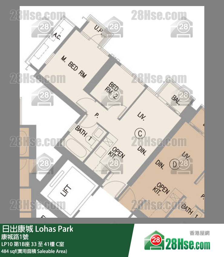 LP10 LP10 第1B座 36楼 C室 平面图