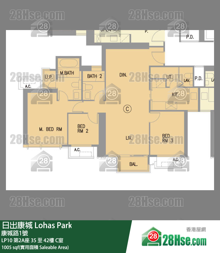 LP10 LP10 第2A座 37樓 C室 平面圖