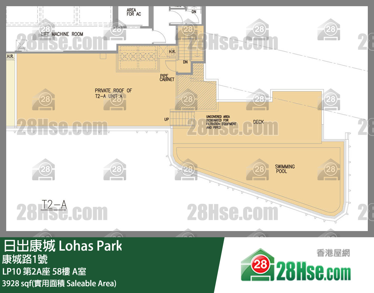 LP10 第2A座58樓 A室 平面圖