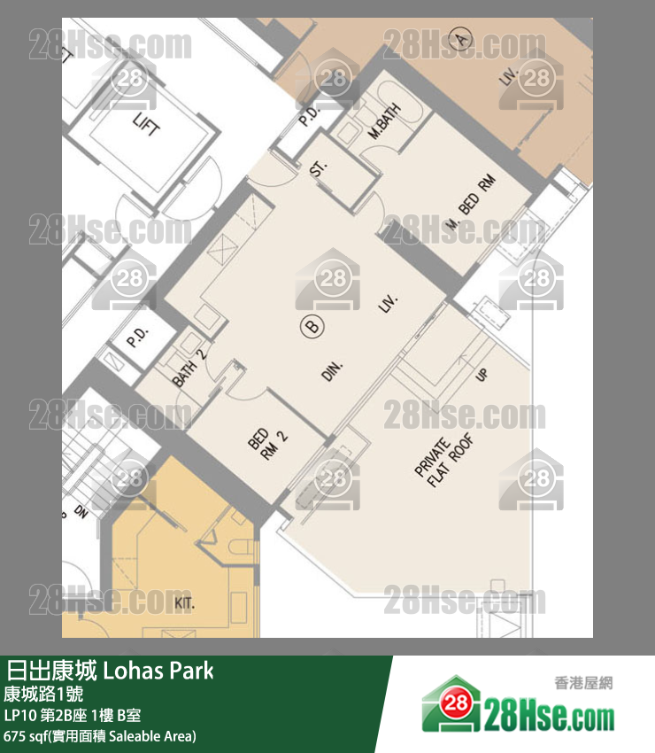 LP10 LP10 第2B座 1楼 B室 平面图