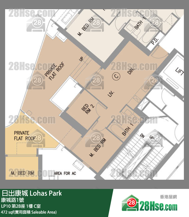 LP10 第2B座 1楼 C室 平面图
