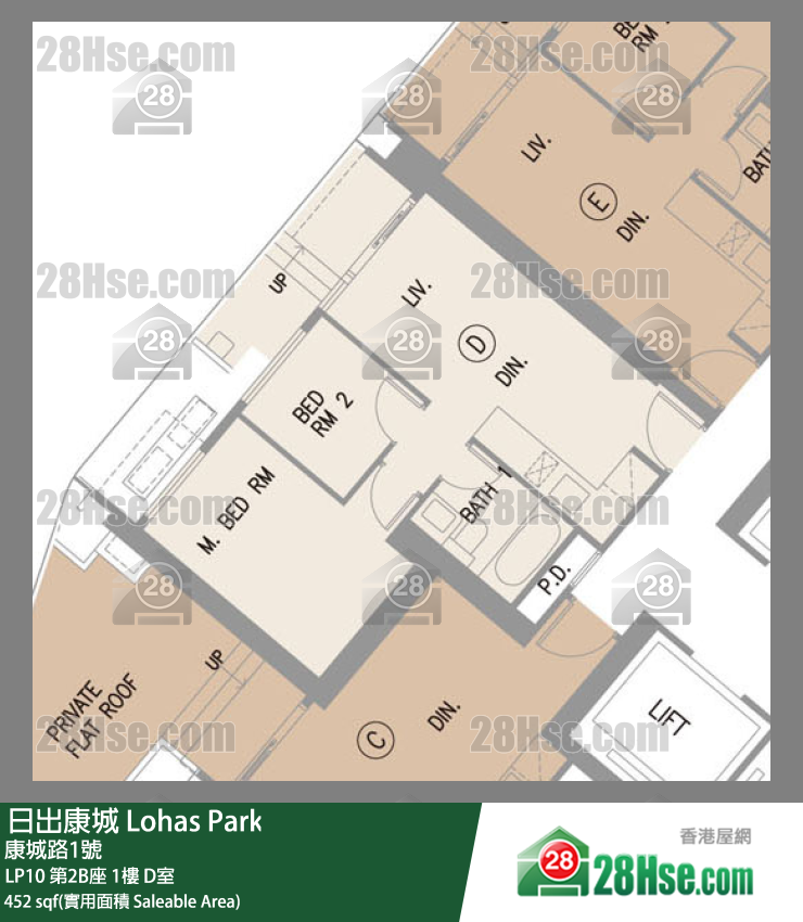 LP10 第2B座 1楼 D室 平面图