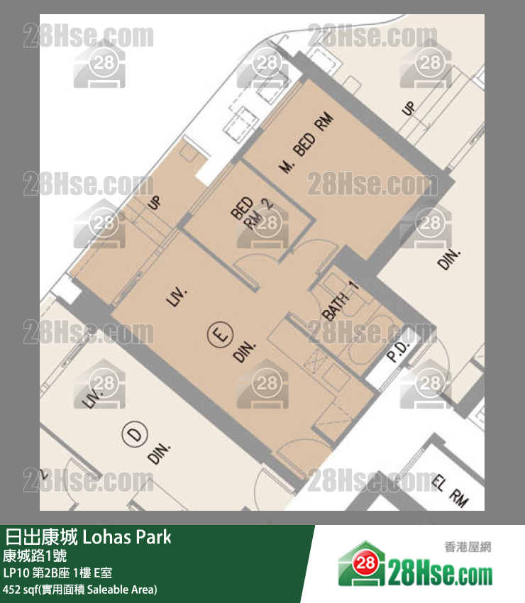 LP10 第2B座 1楼 E室 平面图