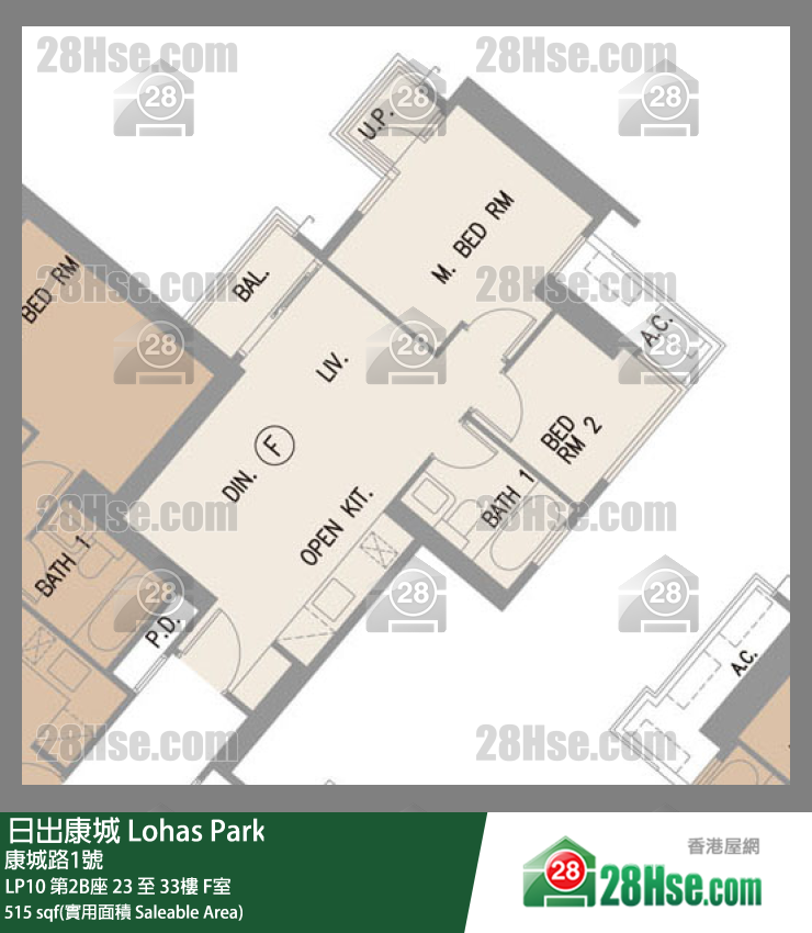 LP10 LP10 第2B座 32楼 F室 平面图