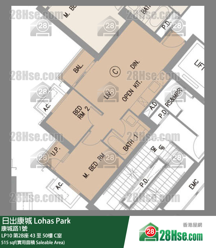 LP10 LP10 第2B座 46楼 C室 平面图