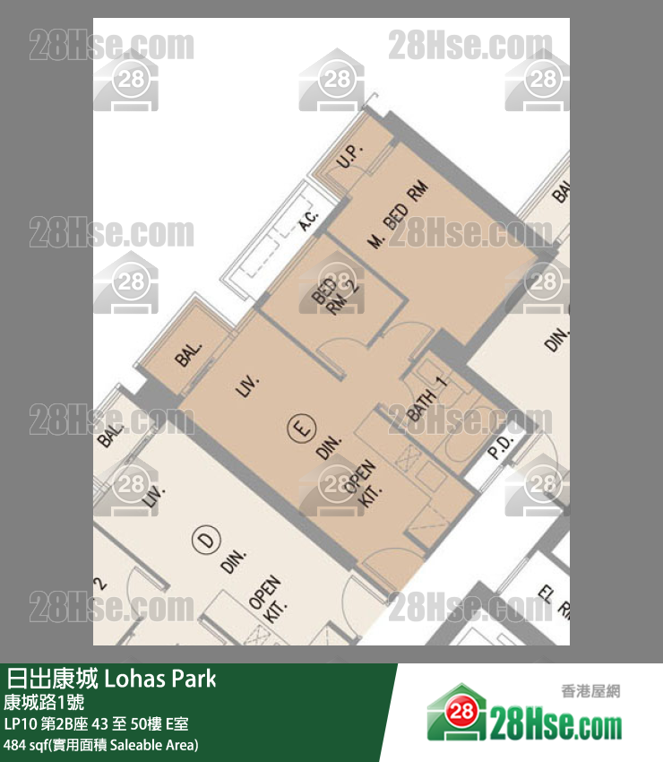 LP10 LP10 第2B座 43楼 E室 平面图