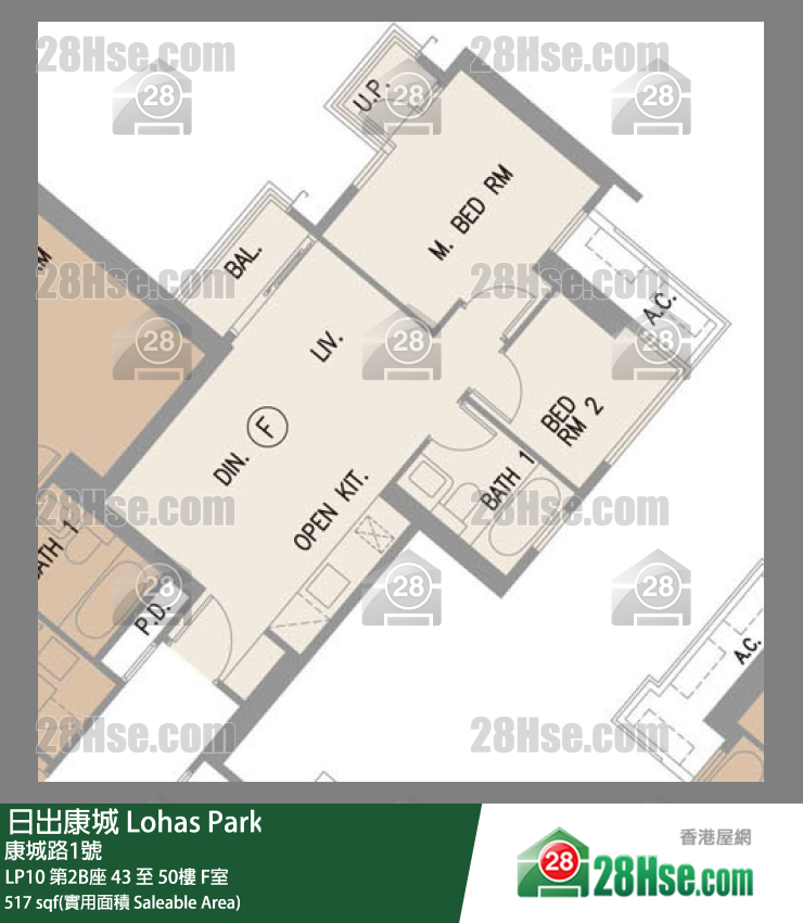 LP10 LP10 第2B座 48楼 F室 平面图
