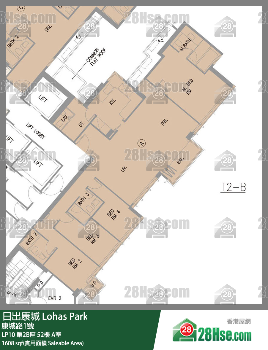 LP10 LP10 第2B座 52楼 A室 平面图