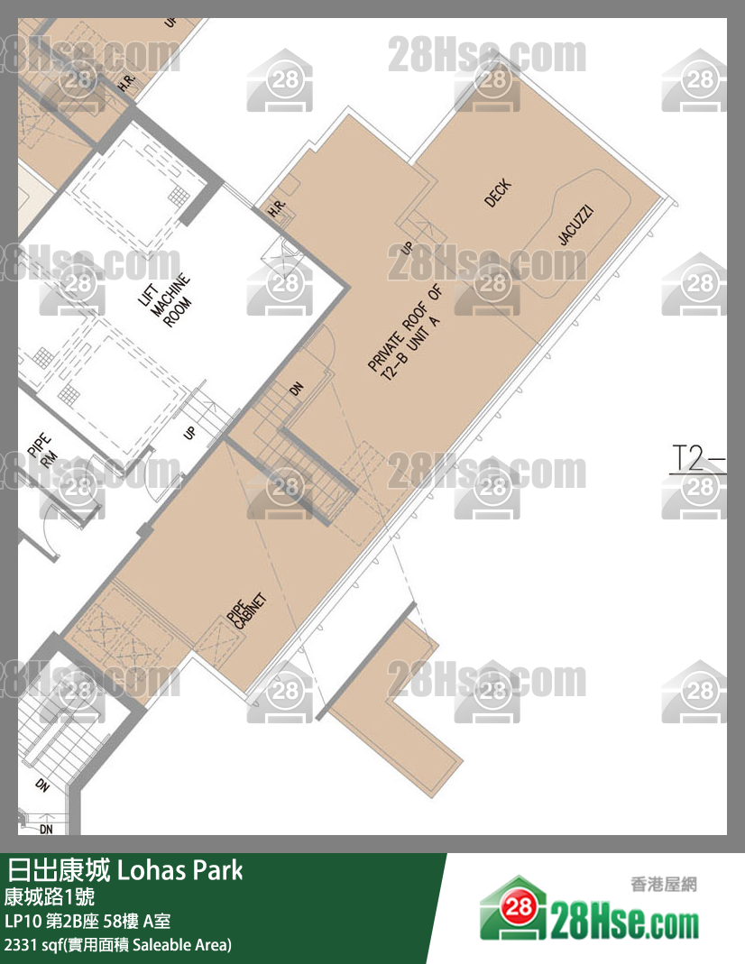 LP10 第2B座 58楼 A室 平面图