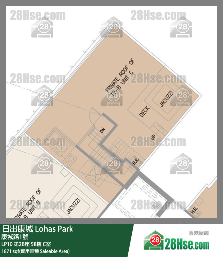 LP10 第2B座 58楼 C室 平面图