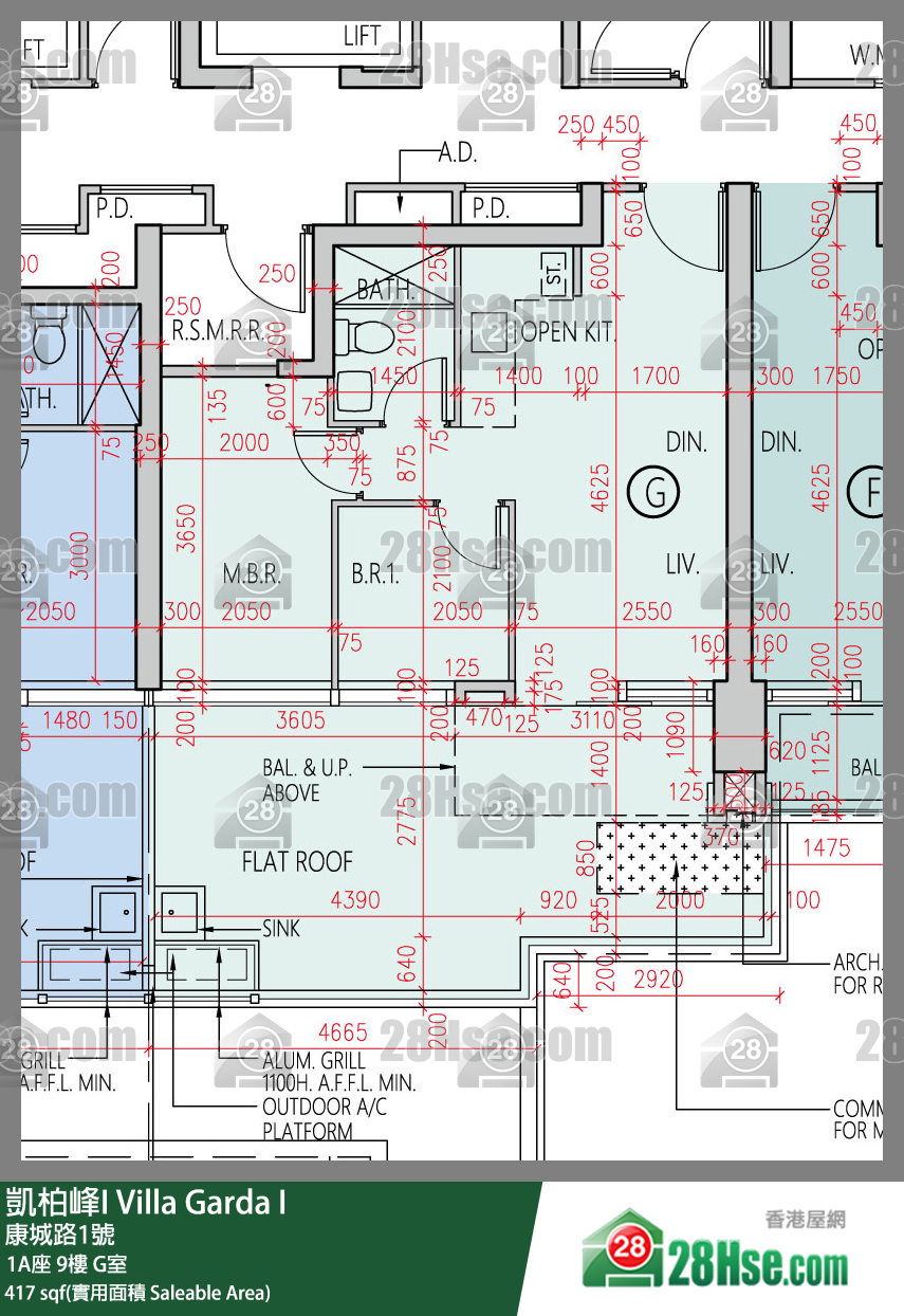 Villa Garda I Unit FloorPlan (Provided by 28Hse)