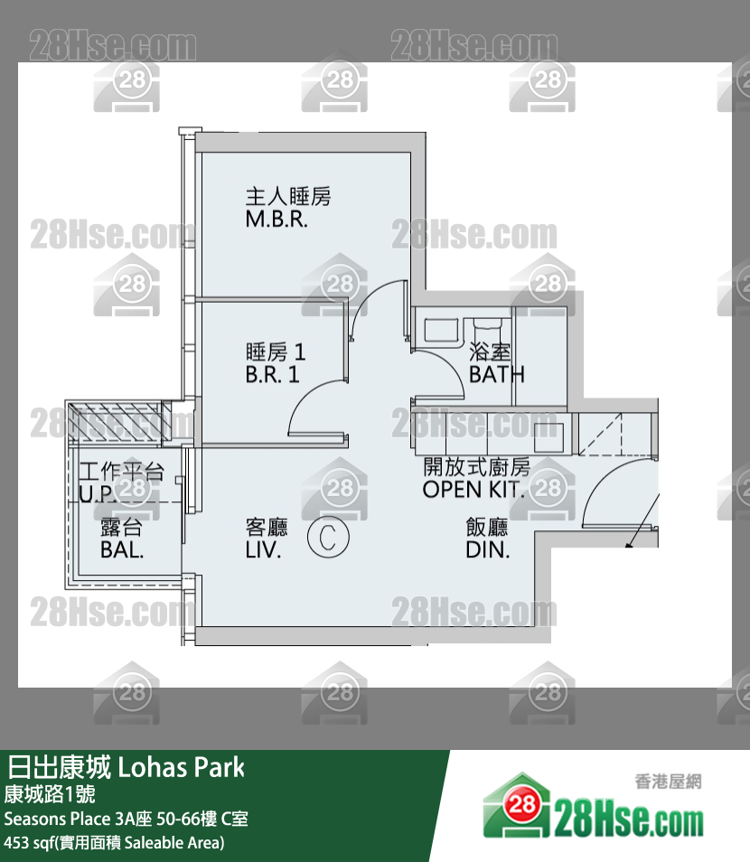 Seasons Place Seasons Place 3A座 56樓 C室 平面圖