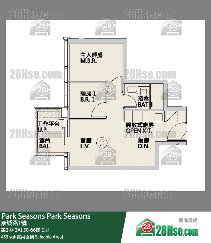 Park Seasons 单位平面图(由 28Hse 提供)