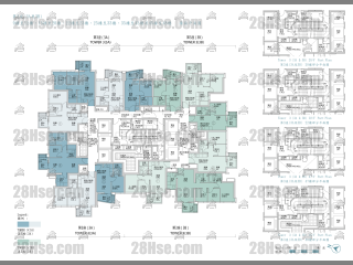 Seasons Place 3B座 9-48樓 平面圖