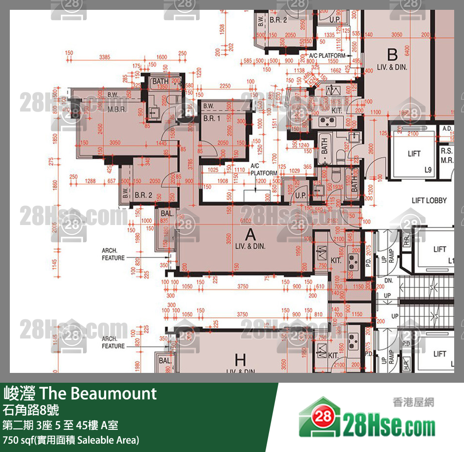 峻瀅 第二期 3座 37樓 A室 平面圖
