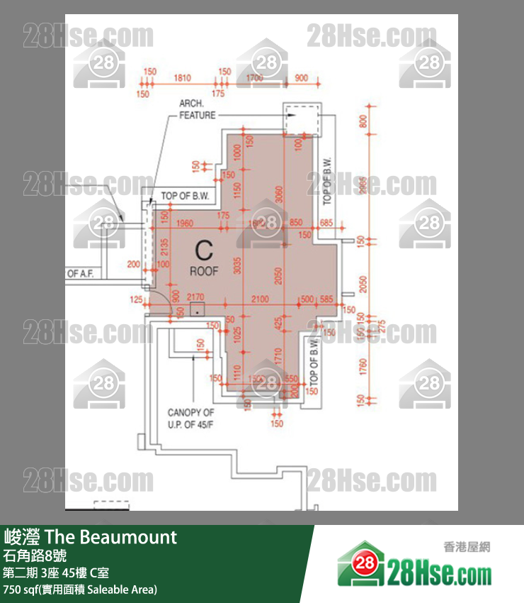 峻滢 单位平面图(由 28Hse 提供)