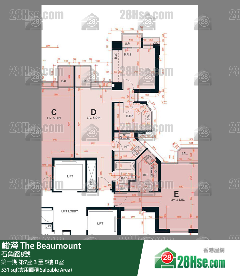 峻瀅 第一期 第7座 5樓 D室 平面圖