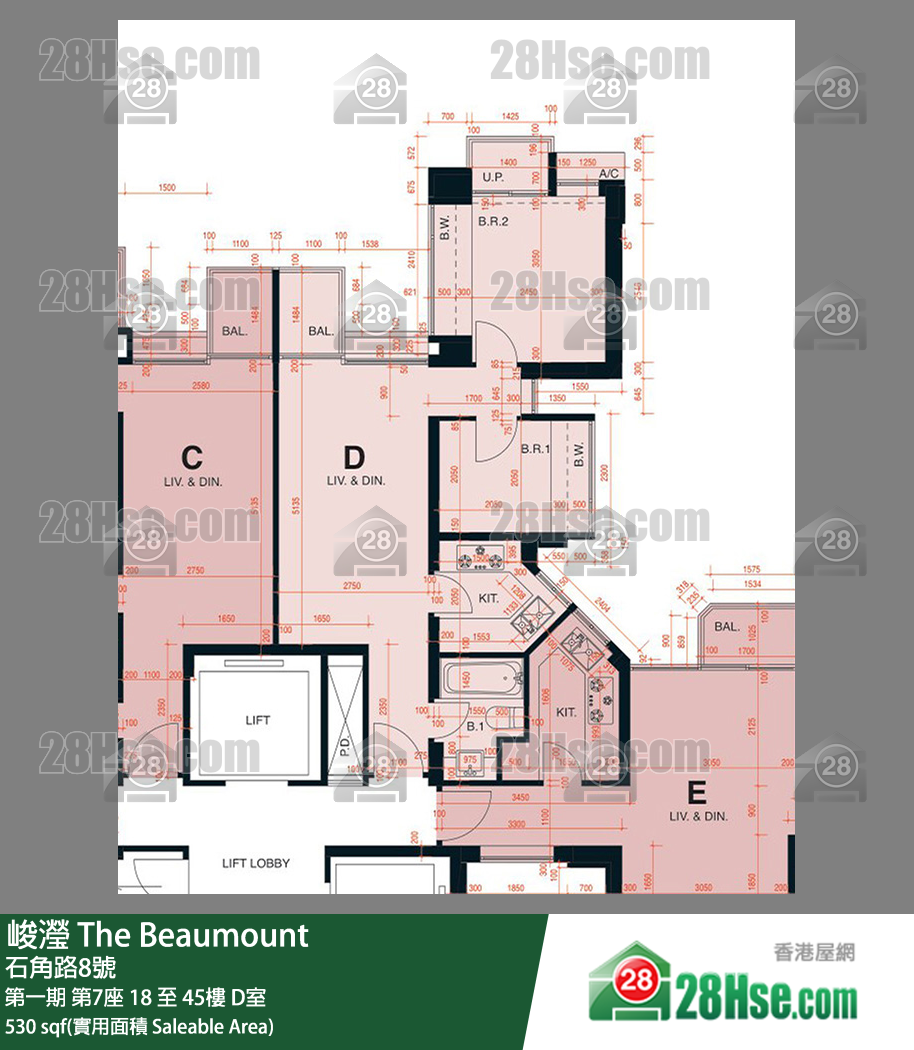 峻瀅 第一期第7座30樓 D室 平面圖