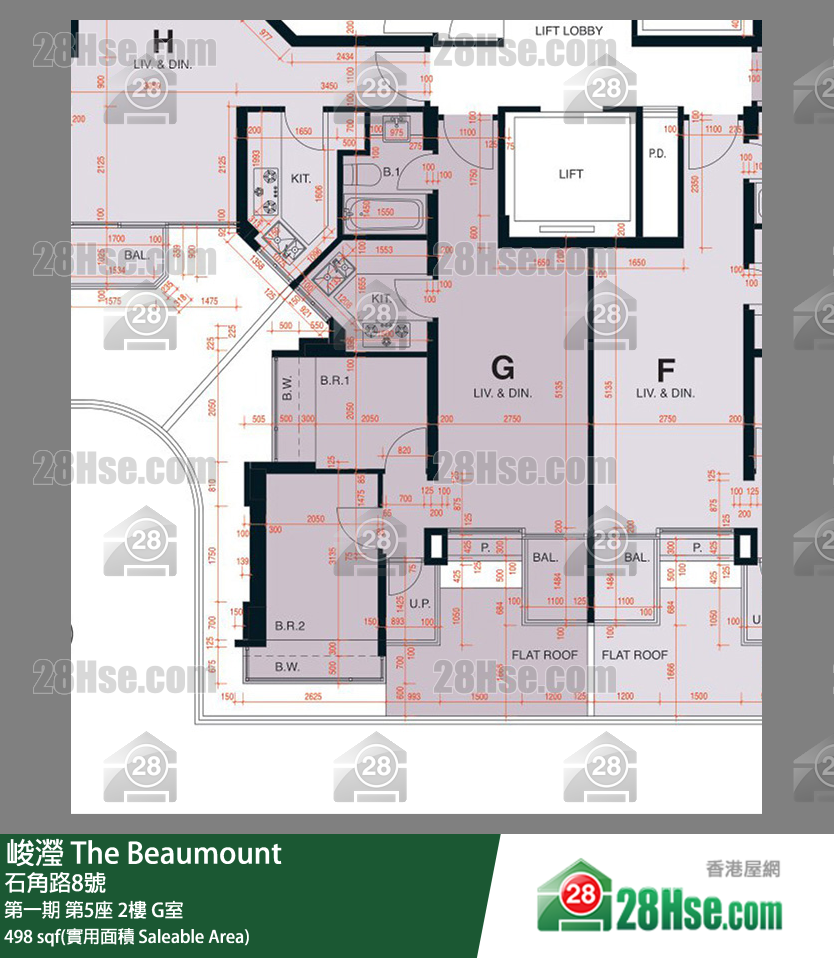 峻滢 第一期第5座2楼 G室 平面图