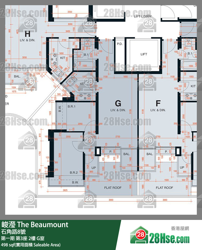 峻瀅 第一期第3座2樓 G室 平面圖