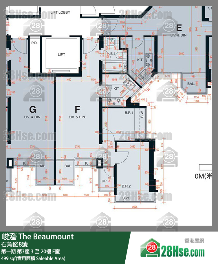 The Beaumount Unit FloorPlan (Provided by 28Hse)