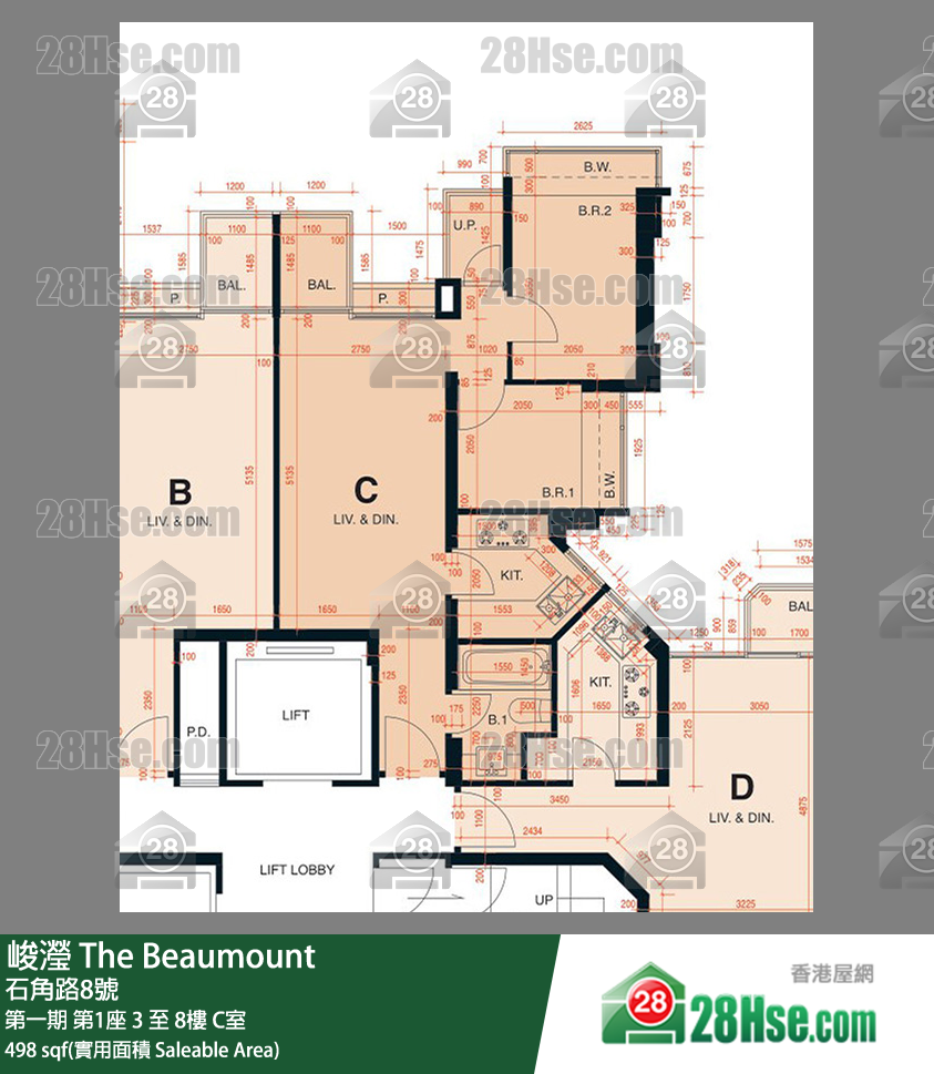 峻瀅 第一期第1座6樓 C室 平面圖