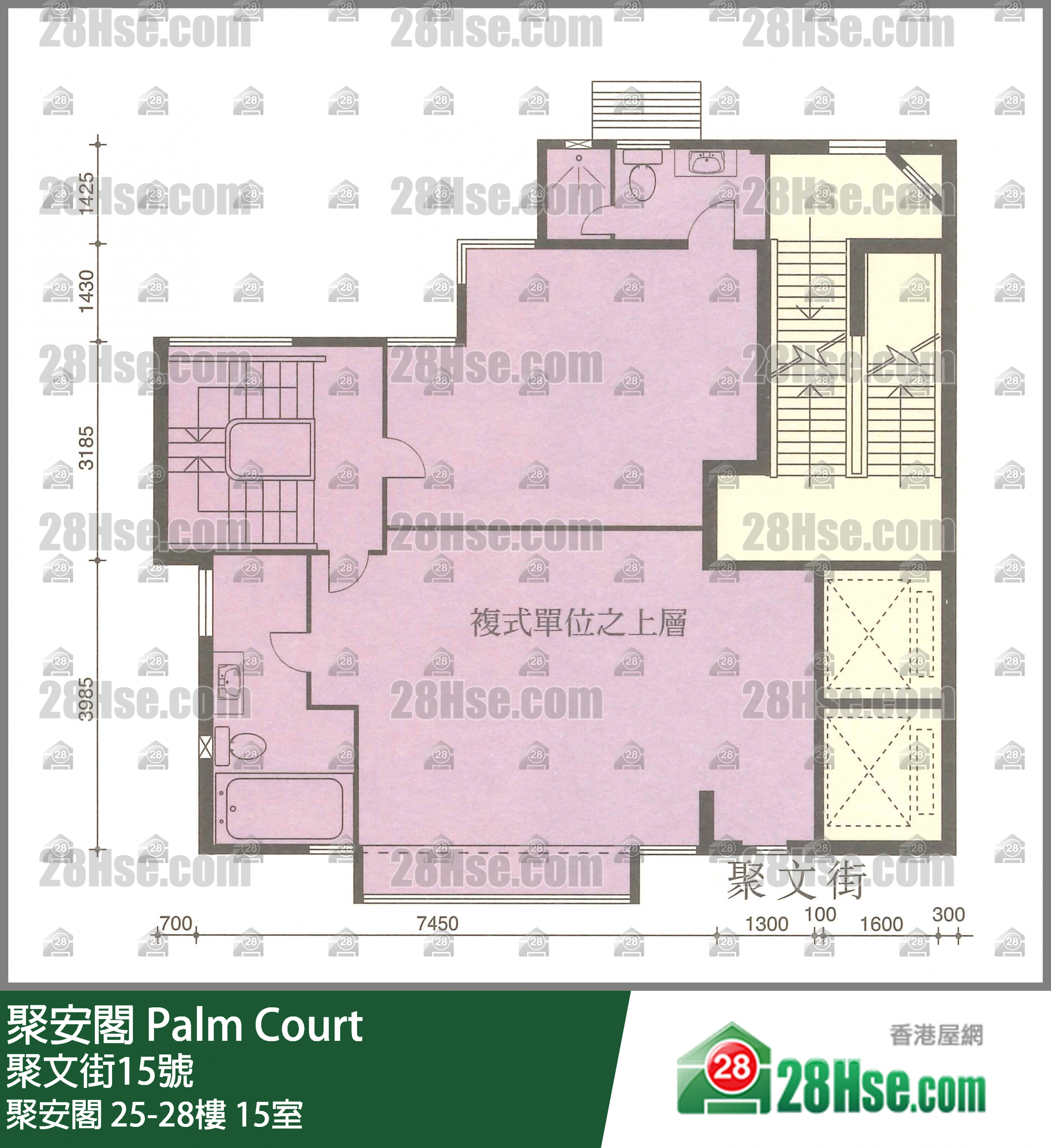 聚安閣 聚安閣25樓 15室 平面圖
