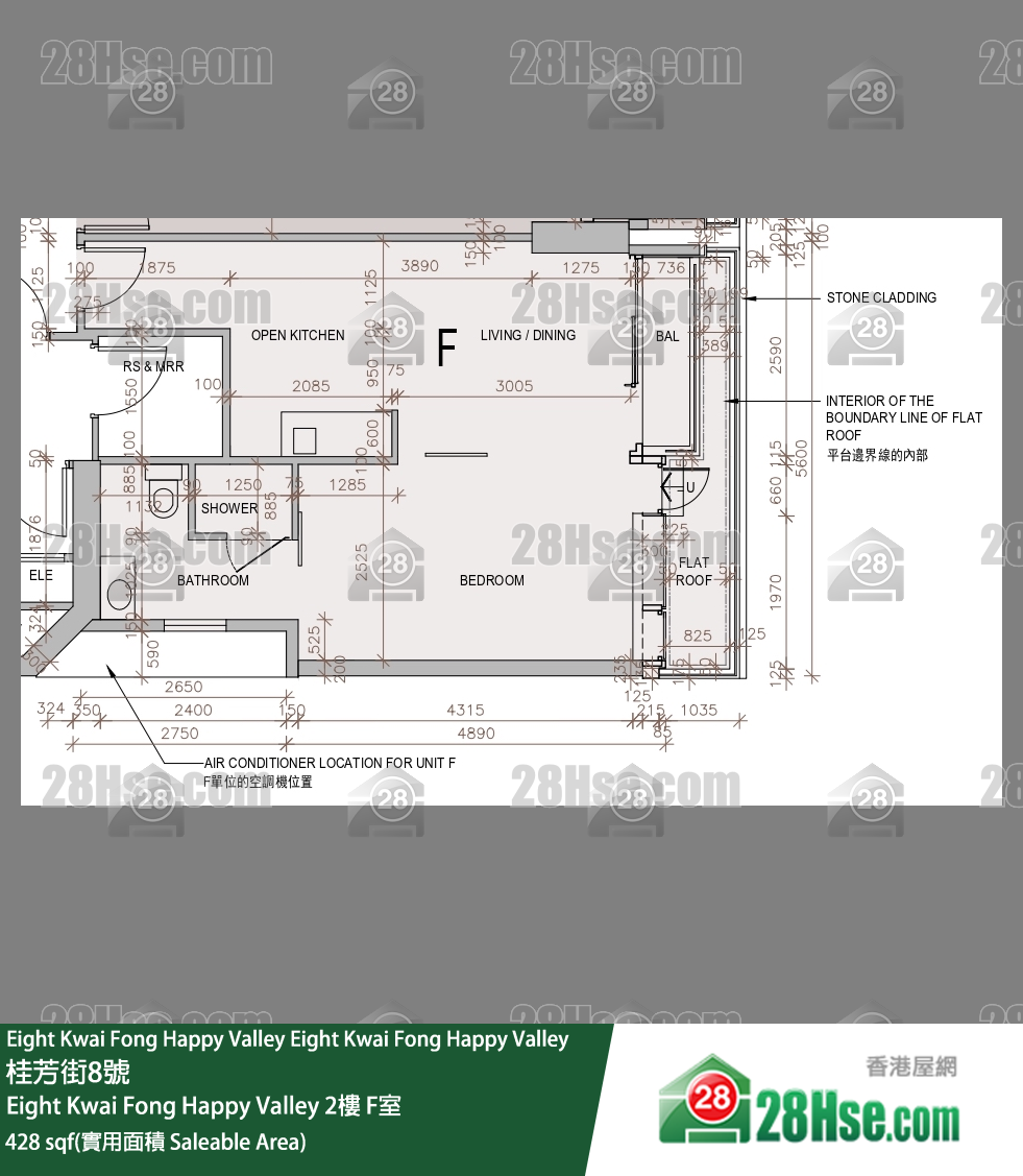 Eight Kwai Fong Happy Valley Eight Kwai Fong Happy Valley2楼 F室 平面图