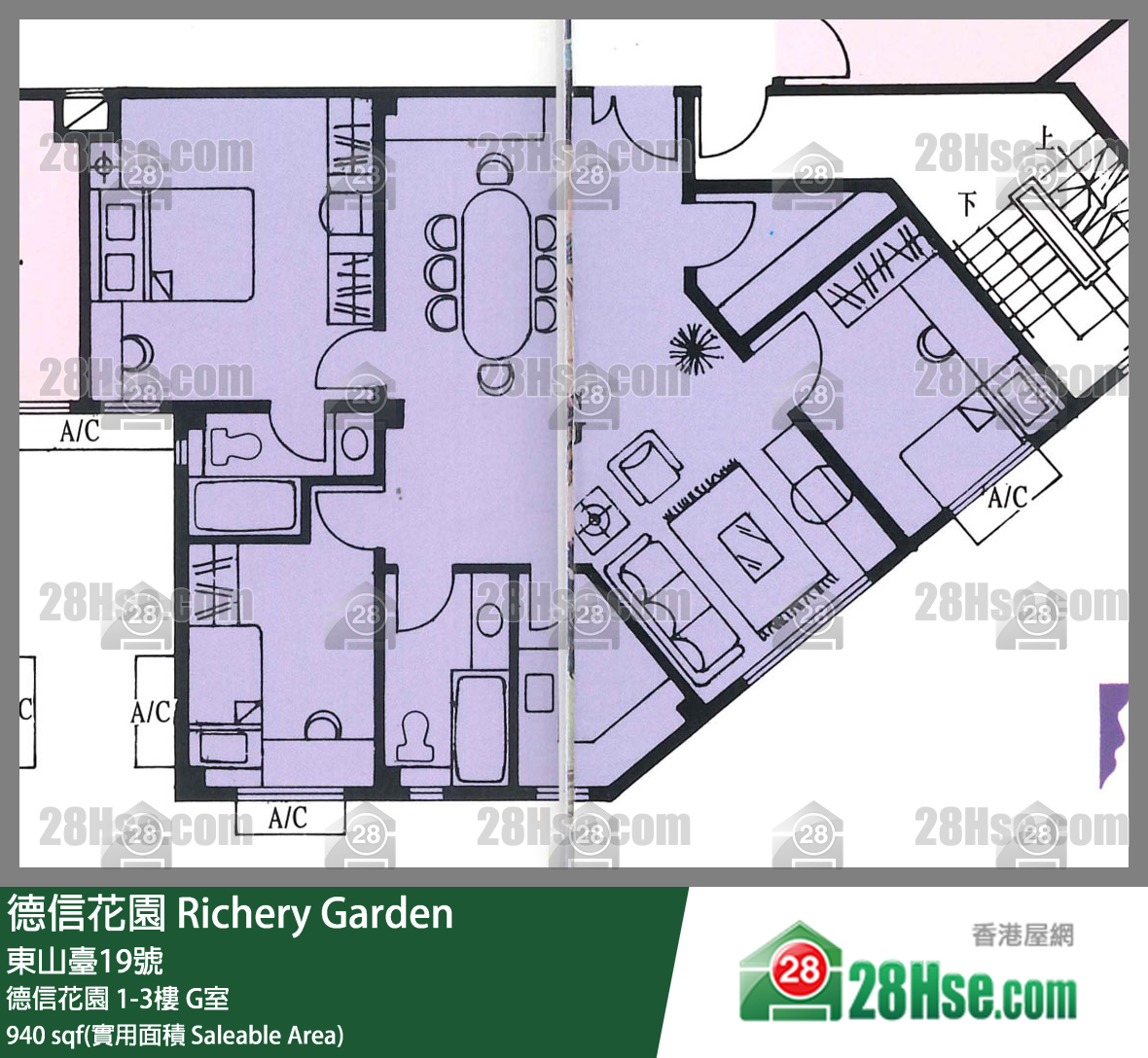 Richery Garden Unit FloorPlan (Provided by 28Hse)