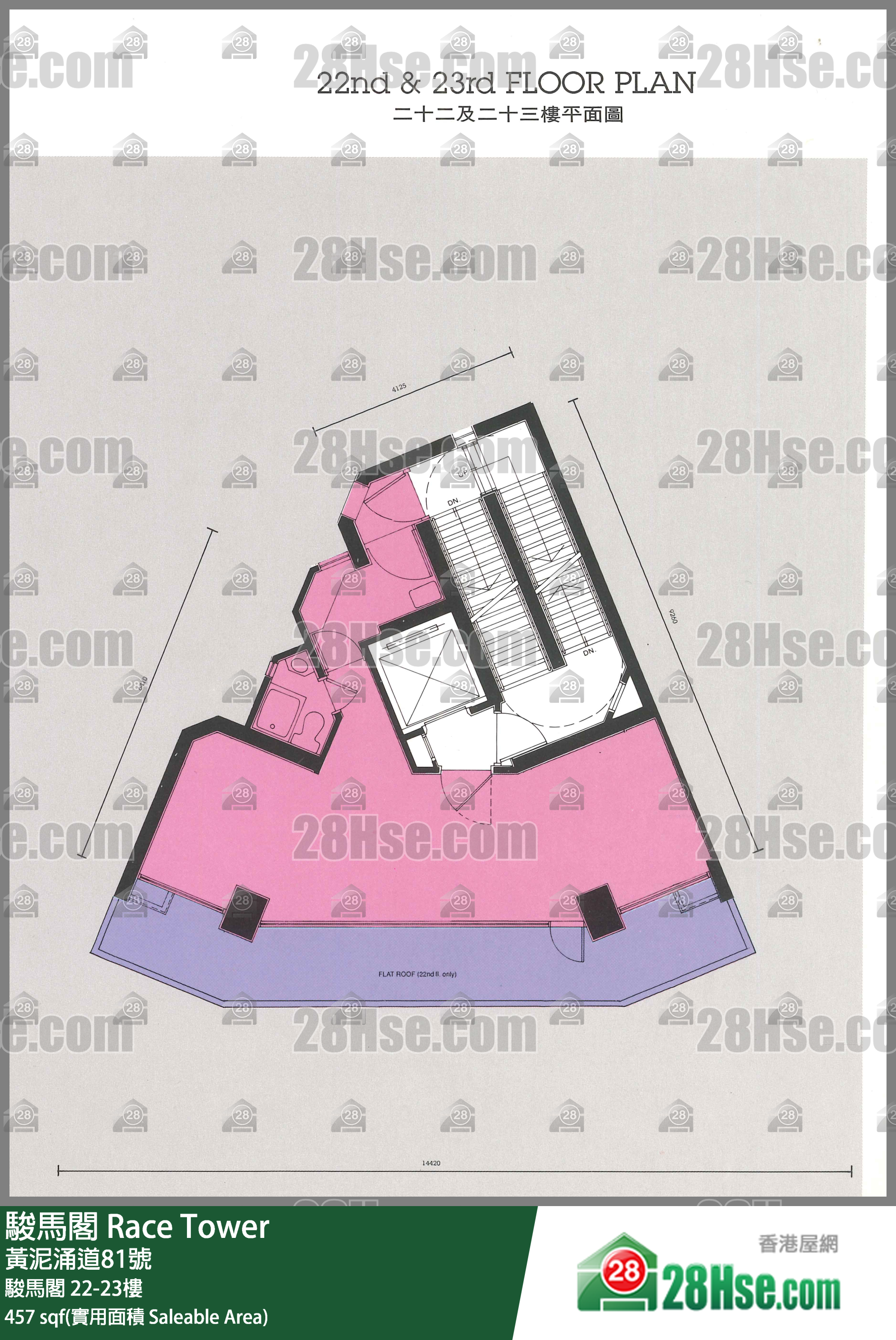 Race Tower Unit FloorPlan (Provided by 28Hse)