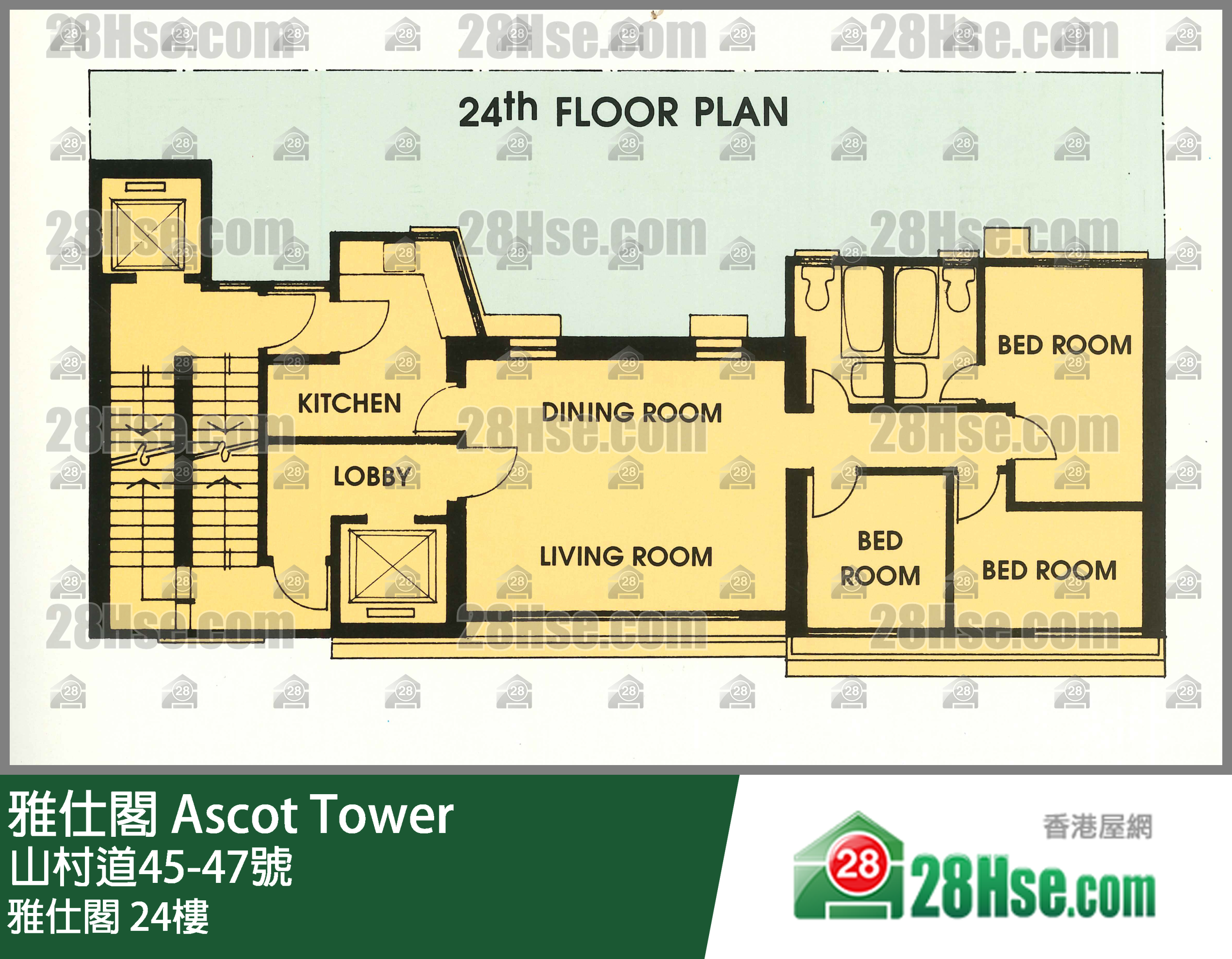 雅仕閣 雅仕閣 24樓 平面圖
