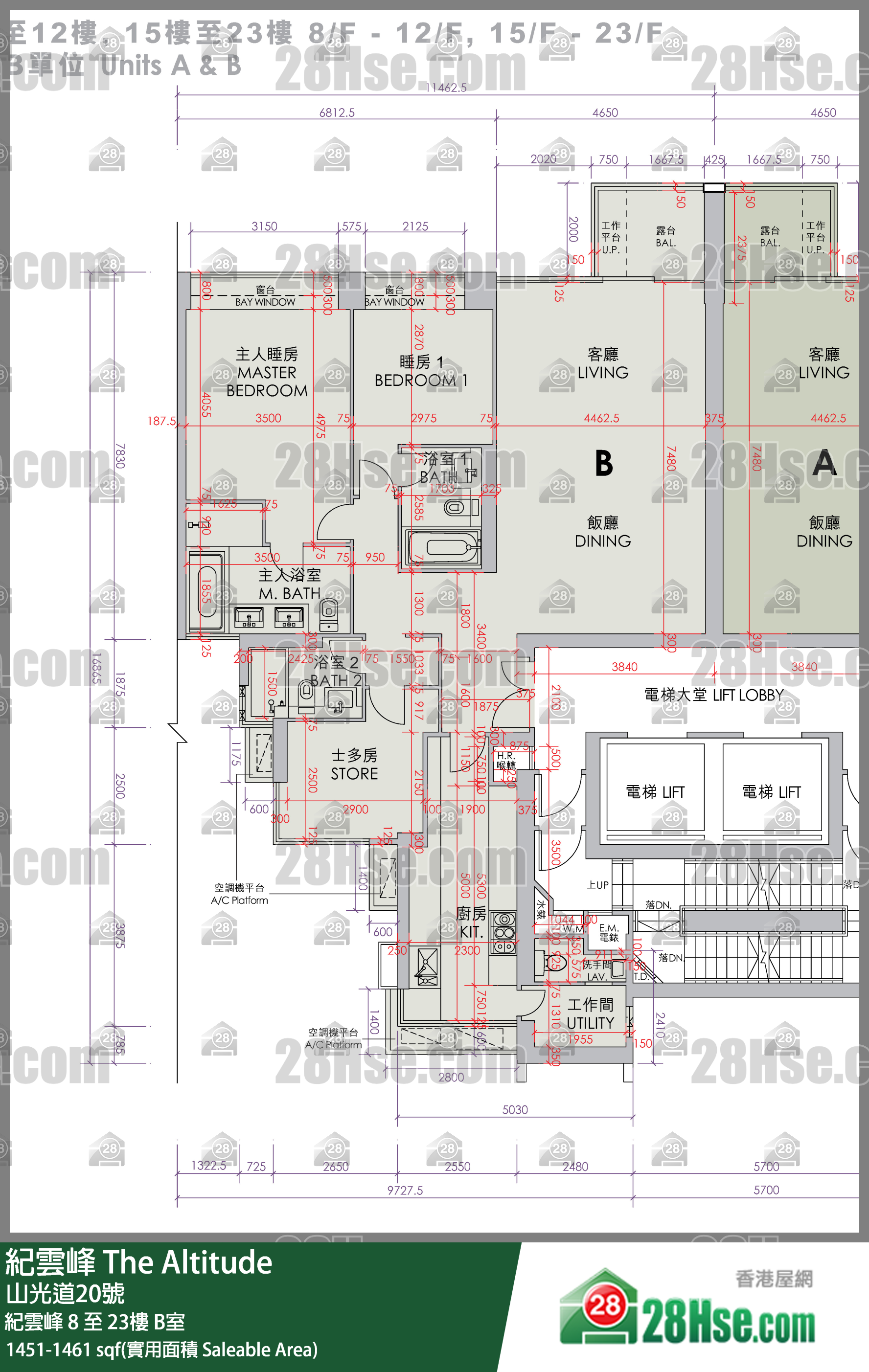纪云峰 纪云峰 22楼 B室 平面图