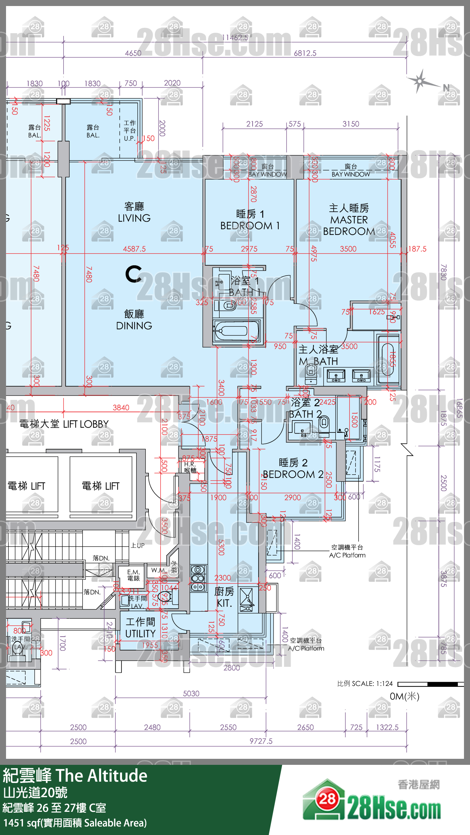 紀雲峰 紀雲峰 26樓 C室 平面圖