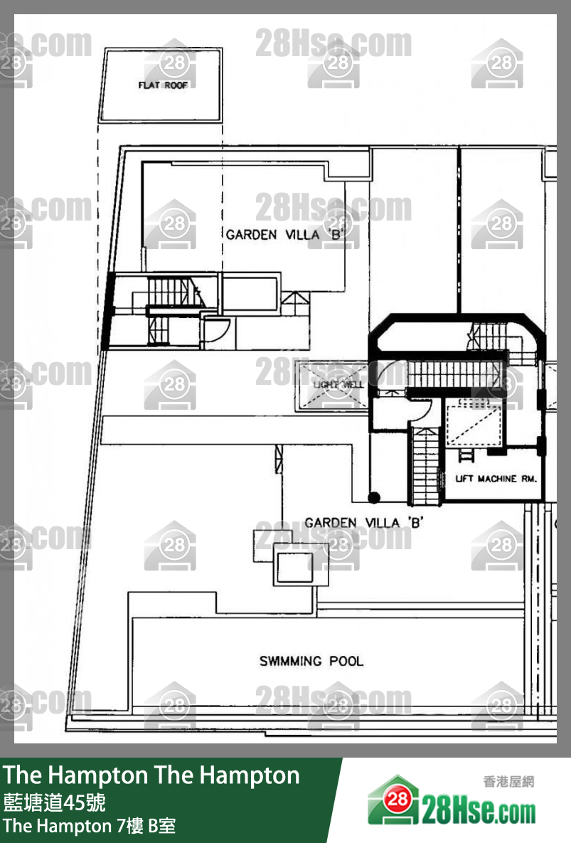 The Hampton,  Flat B, 7/f, The Hampton FloorPlan