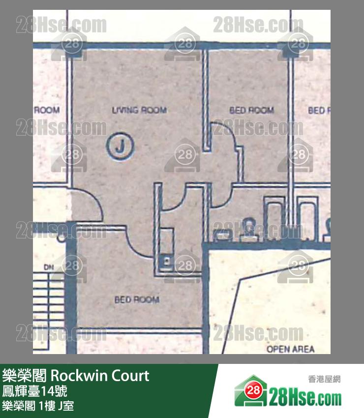 樂榮閣 樂榮閣1樓 J室 平面圖