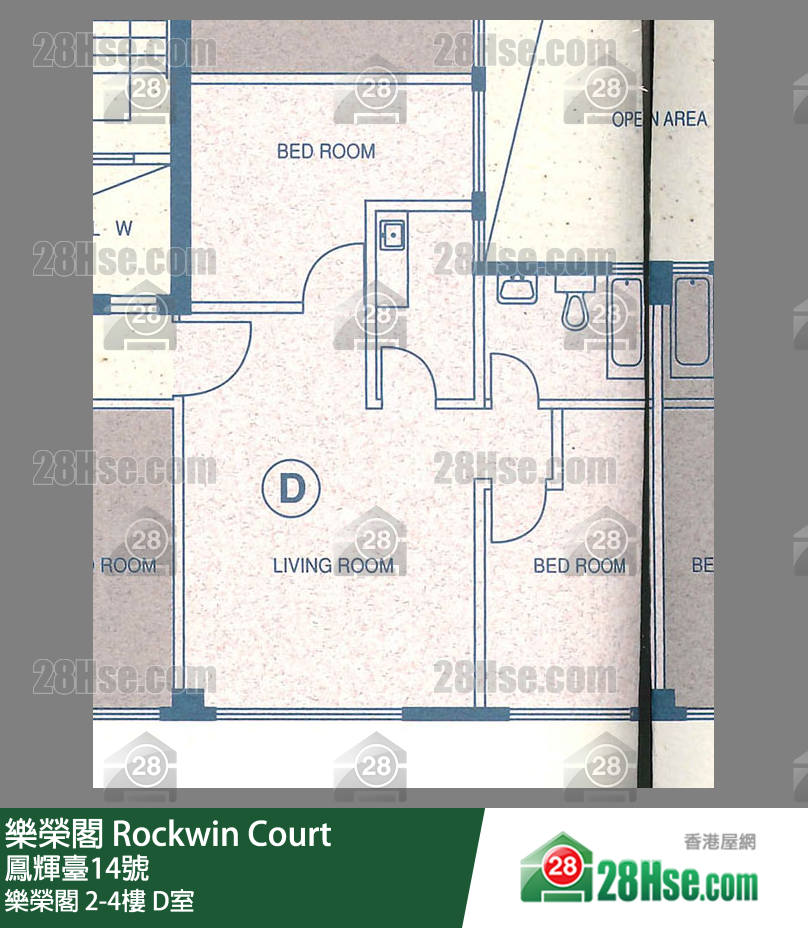 樂榮閣 樂榮閣 3樓 D室 平面圖
