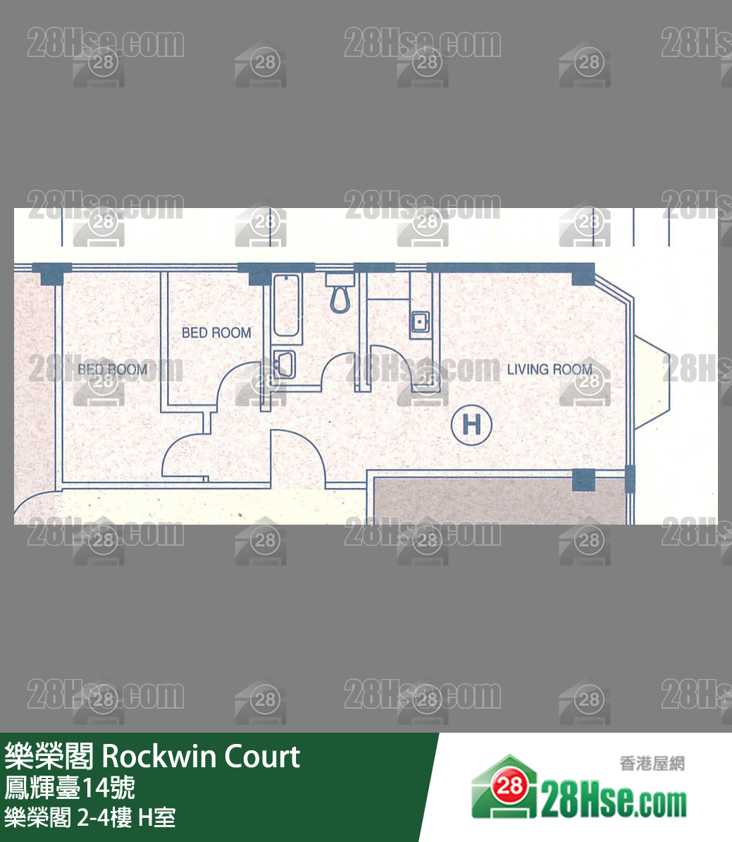 樂榮閣 樂榮閣4樓 H室 平面圖