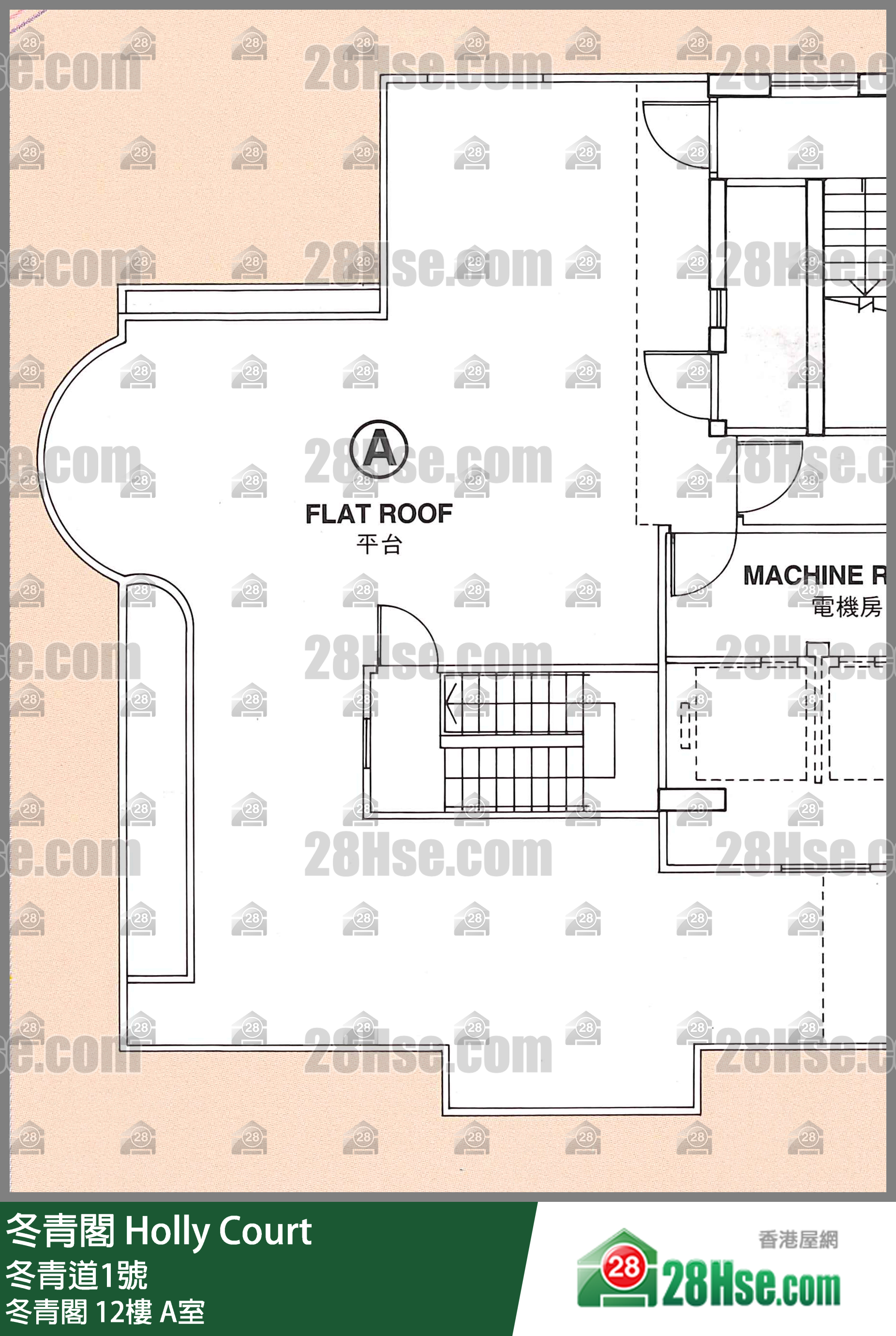 冬青阁 冬青阁12楼 A室 平面图